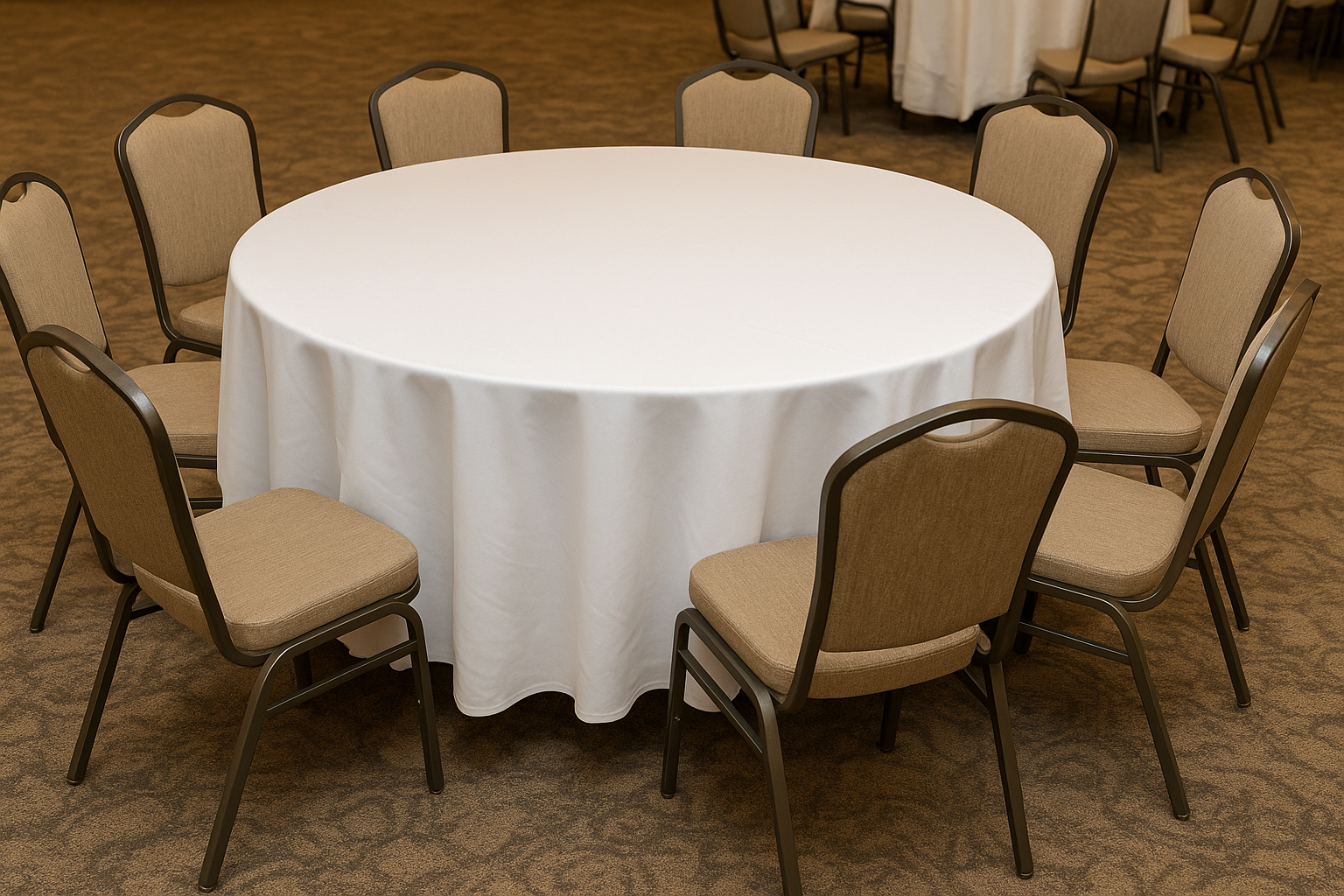 60in Round Table (seats 8)